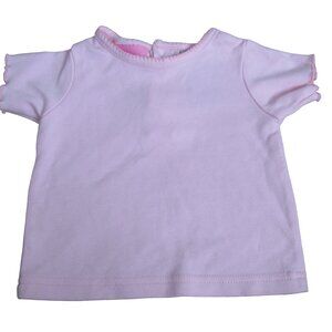 Hopscotch Pullover T Shirt Girls Size 12M Pink Short Sleeve Crew Neck Top Tee‎
